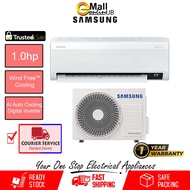 ( Courier Service ) Samsung AR10BYFAMWKNME 1.0 HP R32 Inverter WindFree Deluxe Air Conditioner Auto 