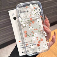 Cute Transparent Colorful Daisy Flower Plant Casing For VIVO V60 V50 Lite V60Lite Shell Floral Silic