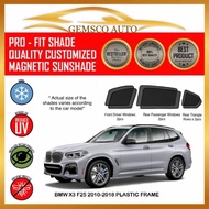 BMW X3 F25 2010-2019 (Plastic Frame) (6 pcs) Car Sunshade