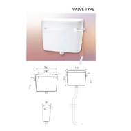 VINYL High Level Elegen Plastic Cistern High Level