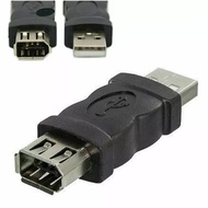 New Firewire IEEE 1394 6 Pin Female F Usb M Male Adapter Converter To 1394