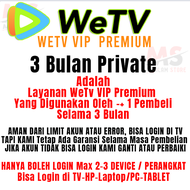 Akun WeTV VIP Premium – Akses Tanpa Batas Tanpa Iklan Full Garansi