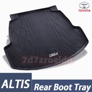 RideForce TOYOTA ALTIS TPE Rear Trunk Boot mat Cargo Tray trunk Tray ALTIS Special high-quality Wear