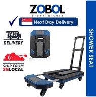 foldable trolley hand truck bearing platform car trolley 6 wheel trollies