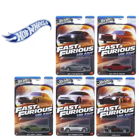 Hot Wheels 1/64 Sliver Series Fast & Furious Villains (2025) Honda S2000, 2005 Aston Martin DB9, 196