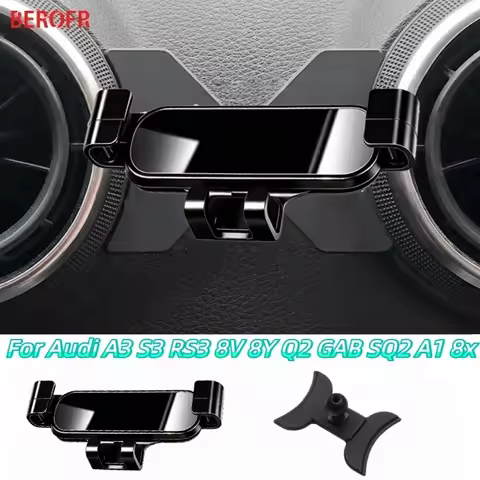 Car Phone Mount Holder For Audi A3 S3 RS3 8V 8P Q2 GAB SQ2 A1 8X Sportback Car Interior Accessories