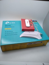 Paket Router Tplink MR3420 + Modem Wingle 4G LTE 850MHZ 1800MHZ 2300MHZ Unlock All Operator