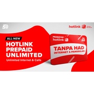 Hotlink Prepaid Unlimited Sim Card Unlimited Internet Unlimited Calls Unlimited Hotspot