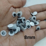 MATA DOLL EYES KOCAK EYES/ GOOGLE EYES 8mm 50pcs