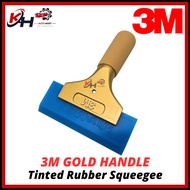 3M GOLD Handle + BLUEMAX Rubber Blade Squeegee Car Tinted Scraper Cleaning Tool Wiper Window Tint PP