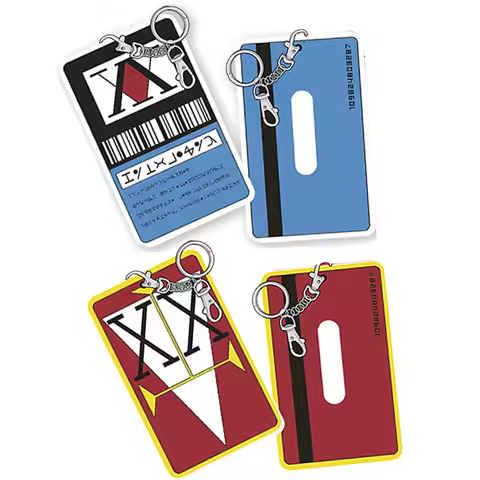 Anime Hunter License Card Holder Cosplay Bus Card Case Hisoka Kurapika Killua Zoldyck PVC Cover Pend