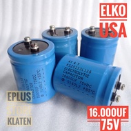 ELKO 16000UF 75V ORIGINAL USA Kapasitor Elco 16.000 16000 UF - C105