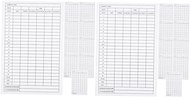 Ciieeo 20 Pcs Golf Scorecard Sports Exam Accessory Score Cards Scorecards Gift Golf Record Cards Score Keeper Exercise Accessories Score Record Tools Player Cd Card White Coated Paper