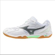 【💥日本直送】Mizuno Wave Fang PRO 2E 羽毛球 運動鞋 耐用 高抓地力 舒適 鞋 男女適用 白色 x 綠色