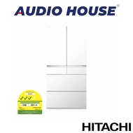 HITACHI R-GWC670TS-XW 525L 6 DOOR FRIDGE COLOUR: CRYSTAL WHITE ENERGY LABEL: 3 TICKS DIMENSION: