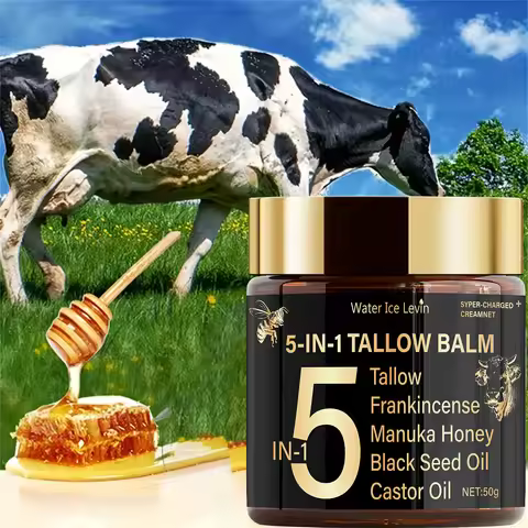 5-in-1 Tallow Balm Frankincense Manuka Honey Blend. Deep Lasting Moisture. Non-Sticky Nourishing Fee