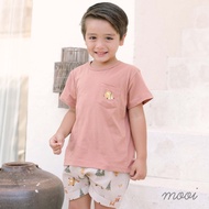 Mooi KIDS - Children's Suits T-Shirt Pocket Tee Set Ages 4-5 Years