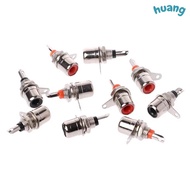 LONNG 15 Pcs RCA Jack Chassis Mount Connector, Female Single Hole RCA Panel Mount Connector, Durable