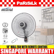 Mistral MWF1870R Wall Fan with Remote Control (18-inch)