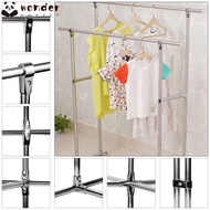WONDER 1Pc Pipe Joint, Clothes Display Rack Furniture Hardware Tube Connector, Round Fixed Clamp 25mm 32mm Stainless Steel Rod Support Pipe