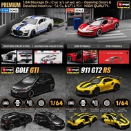 ASDFGER 1:64 Die-Cast Car‌ Model, SF90 1:64 Scale Bburago Ferrari, Original 911 GT2 RS GT500 Open-do