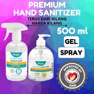 (DIRECT FACTORY) ORIGINAL Cleanse360 HAND SANITIZER 500 ml - SPRAY / GEL [ 75% ALCOHOL] [KKM APPROVED]