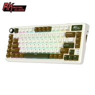 Royal Kludge RK L75 Palm Green 85 Key Diy Tri-Mode RGB Wired Bluetooth 2.4G Wireless  Mechanical Key