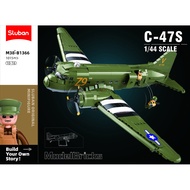 Sluban Building Blocks Bricks Model-1/44 C-47-S AirTrain 1015 Pcs M38-B1366