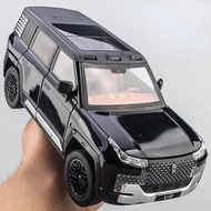 1:24 BYD LOOK UP AT U8 SUV Alloy Car Diecast Model Metal Toy Off-Road Vehicle Simulation SoundLight 
