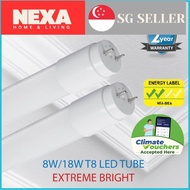 SG STOCK (2pcs in 1 price) LED T8 PC Tube 2/4 feet 8W/18W - Extreme Bright