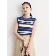 Earth Music & Ecology Multi-striped Sleeveless Knit Blue