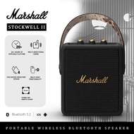 【6 Month Warranty】Marshall STOCKWELL II Speaker Power Bass Portable Speaker Bluetooth with Mic Handsfree Speaker for IOS/Android/PC Bluetooth Speaker Wireless Waterproof Travel Speaker Karaoke Bluetooth Full Bass Marshall Speaker Mini Stockwell 2