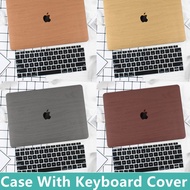 Matte ไม้ออกแบบฝาครอบป้องกันเคสสำหรับ Macbook Pro13 15นิ้ว A1706 A1425 A1708 A1707 A2338 M1พร้อมแผ่น
