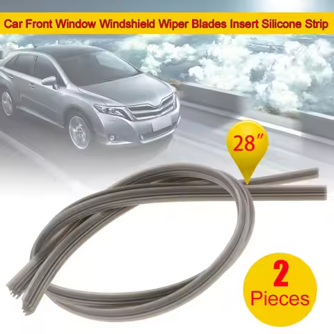 2Pcs 710mm Car Auto Vehicle Soft Silicone Refills For Window Wiper Blades Auto 28 inch Wiper Insert