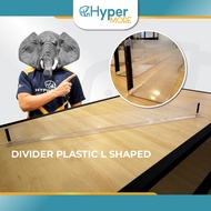 HYPERMORE Rack Shelf Divider Partition Divider Boltless Rack Book Organizer Transparent L Magnetic P