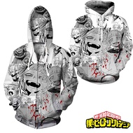 Anime My Hero Academia Hoodie Himiko Toga Unisex Hoodie Zipper Jacket Coat Cosplay