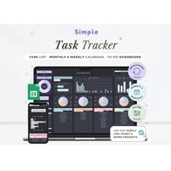 2026 Digital Planner, Task Tracker Spreadsheet To Do List Task Manager Time Blocking Task Priority T