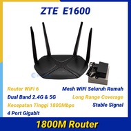 ZTE ZXHN E1600 Router WiFi 6 Dual Band 2.4G 5G 4 Antena Original Bekas Like New Gratis Adaptor Modem