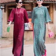 Ao Dai Ao Dai, Premium Camellia Brocade Ancient Style Ao Dai