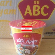 NEW MIE INSTANT CUP ABC KARI AYAM 12 X 60GR (1 DUS) HAPPY