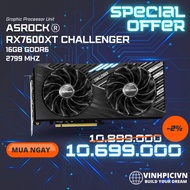 Video Card Arrock RX 7600XT Challenger 16GB OC [NEW]