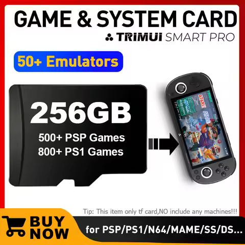 Trimui Smart Pro Game System Card TF Card 64/128/256 Memory Card 50+ Emulators 30000 Retro Games SD 