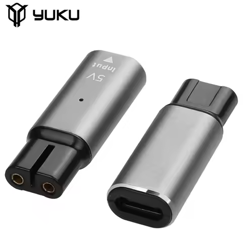 YUKU 5V Type-C Shaver Adapter Charging Converter for Philips One Blade QP2520 QP2620 QP2510 QP2515 E