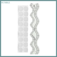 humb 4Inch Acrylic Quilting Rulers Wavy Quilting Patchwork Templates Ruler For Sewing Multipurpose Q