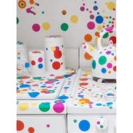 sticker palestine sticker nama waterproof Kusama Yayoi Art Dot Stiker Pelekat Pelekat Bulat Warna Bu