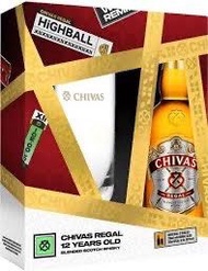 Chivas 12 Years Old Whisky gift set (with Highball Glass)
