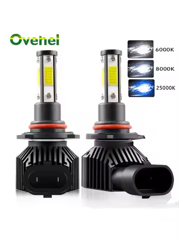OVEHEL 2pcs 360 Degree LED 140000LM H7 H11 LED Bulb H1 H4 H8 H9 9005 HB3 9006 HB4 Auto Car Headlight