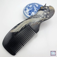 Horn Comb Natural Horn Comb Authentic Horn Carving Comb Boutique Horn Comb Anti-Static Anti-Hair Combkksjj.sg