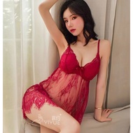 Lace Sling Nightdress Thin Style Pajamas (with Chest Pad)
