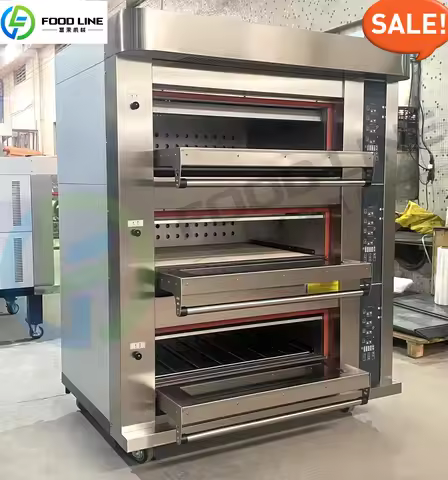 High Capacity Rotary Oven - Industrial 4-8Tray Gas/Diesel/Electric Bakery Machine